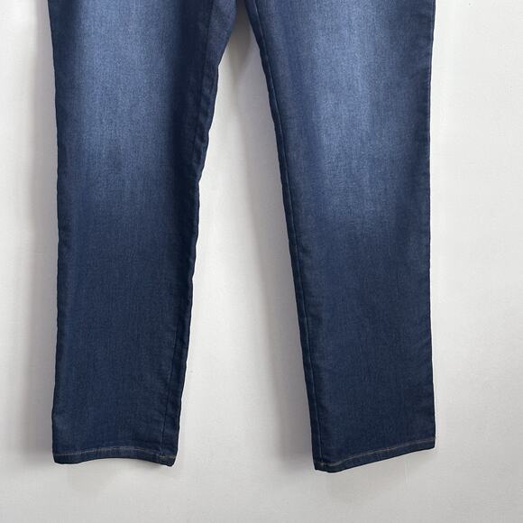 Inc International Concepts Boyfriend Jeans 14 Knit Waistband Blue Stretch 36x32 - Picture 2 of 9